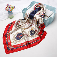 Nouveau design printemps 2026, foulard pour femmes, style foulard, tissu satiné imprimé, foulard en satin de soie carré malaisien