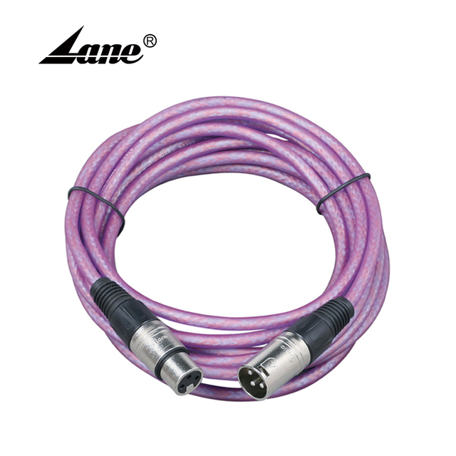 Lane Professional High Quality Oem Odm Audio Cable Xlr Female Microphone Cable 2 Core