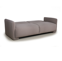 Canapé-lit convertible 2 places en tissu taupe foncé, pliable, pour salon, appartement, chambre d'amis, meubles de maison