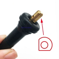 Valve TPMS noire pour pneus sans chambre à air avec capteur pour GMC, Chevy, Buick, Ford