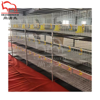 Poulailler à 3 étages galvanisé à chaud cage pour poulets de chair équipement de ferme avicole cages à batterie pour poulets de chair