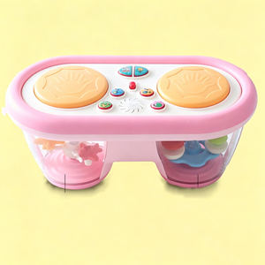 Wholesale Musical Hand Clap <b>Drum</b> Toy Color Change Night Light <b>Drum</b> Projector Rotating Musical Instrument Toy - Product Image 3