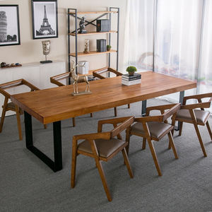 Nhà hàng ghế cổ đồ nội thất trong nhà cánh tay gỗ ghế ăn gỗ hiện đại cà phê vườn gỗ phòng khách sạn ghế - Product Image 4