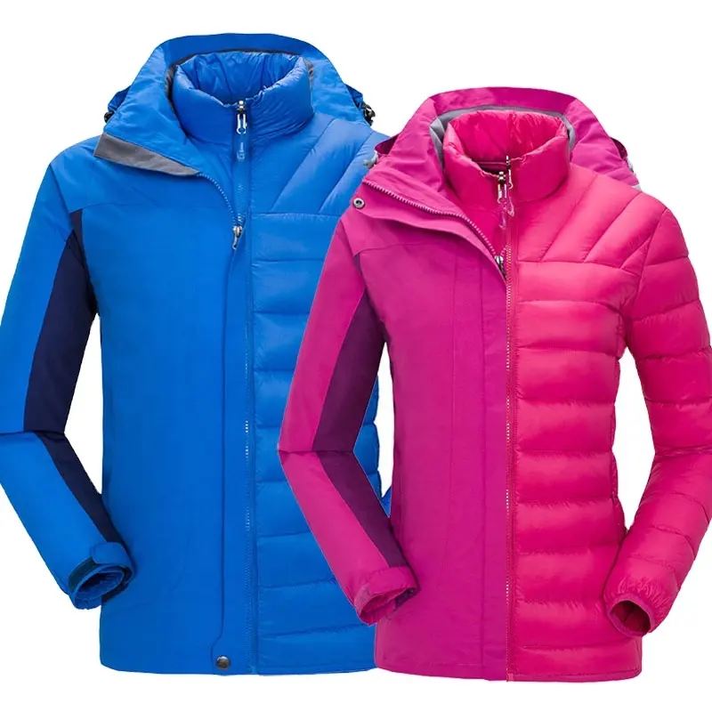 Chaqueta de esquí impermeable 3 en 1 para hombre y mujer, chaqueta de snowboard de montaña, abrigo de nieve de invierno