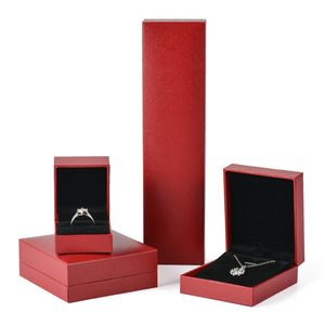 Fábrica al por mayor logotipo personalizado de lujo de cuero sintético <span class=keywords><strong>cajas</strong></span> de joyería de papel de embalaje - Product Image 2