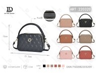 Borsa a Tracolla da Donna in Microfibra Sintetica, Motivo Trapuntato, Chiusura con Cerniera, Cinghia Singola, Per Tutte le Stagioni - Product Image 1