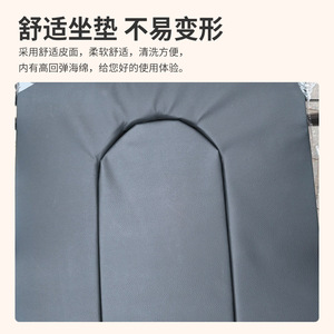 Silla de Inodoro Plegable Negra, Silla de Baño Portátil para Ancianos, Embarazadas, Discapacitados, Uso Hospitalario - Product Image 2