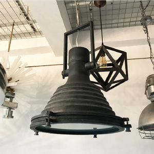 Vintage Loft Warehouse Industrial Style Einzel kopf Eisen Kunst Pendel leuchte Topf deckel Lampen schirm Beleuchtung Kronleuchter Pendel leuchten - Product Image 5