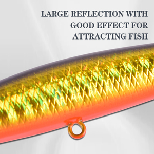 Mồi câu Popper nhỏ, mồi câu nước mặn nước ngọt, mồi câu dạng que, phụ kiện câu cá, mồi câu cứng ABS, mồi câu bơi, mồi câu dạng bút chì - Product Image 4