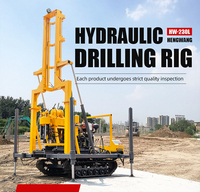 Hengwang HWL-230 Foreuse de puits d'eau sur chenilles avec pompe à boue, Foreuse DTH, Alimentation diesel, pour le commerce