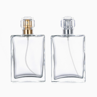 Flacon pulvérisateur de parfum en verre rechargeable de 100 ml (3,4 oz) vide