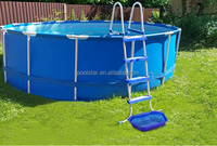 Tragbare PVC+POM-Badewanne mit Texturierter Fußwanne für Familien-Schwimmbecken, Einfache Bedienung, für Erwachsene und Kinder, Pool-Spa-Leiter