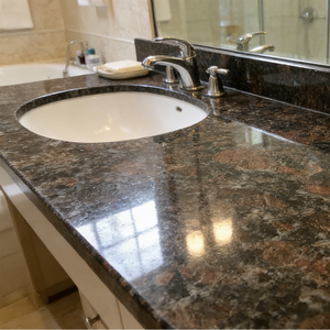 Premium Modern Polished Natural Stone Tan Brown <b>Granite</b> <b>Slab</b> Cut-To-Size Durable for Kitchen Bathroom Outdoor - Product Image 6