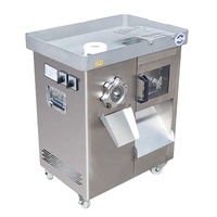 Hachoir à viande industriel automatique, machine à hacher et à trancher la viande, hachoir à viande multifonctionnel en acier inoxydable, trancheuse à viande fraîche