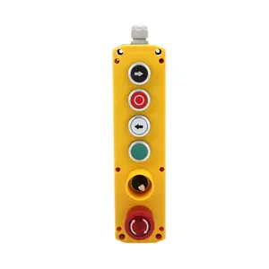 XDL722-JBW624P 6 holes electric hoist control push button pvc switch box