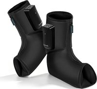 Masseur de pieds à compression d'air avec chaleur, convient aux tailles 5-11, bottes de compression sans fil