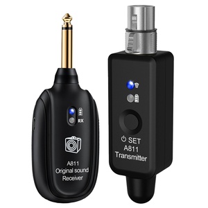 Microphone filaire XLR à condensateur dynamique 48V A811 avec transmission sans fil 2.4G pour instruments de <span class=keywords><strong>musique</strong></span> - Product Image 1