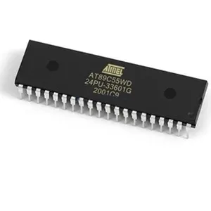 Circuiti integrati originali microcontrollori IC processori a 8 Bit microcontrollori fpga AT89C55WD-24PU AT89C55WD prezzo