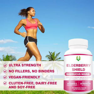 Cápsulas de Saúco Personalizadas de Fábrica, Vitamina C Natural, Equinácea, Apoya el Sistema Inmunológico, Rico en Antioxidantes, para Adultos - Product Image 5