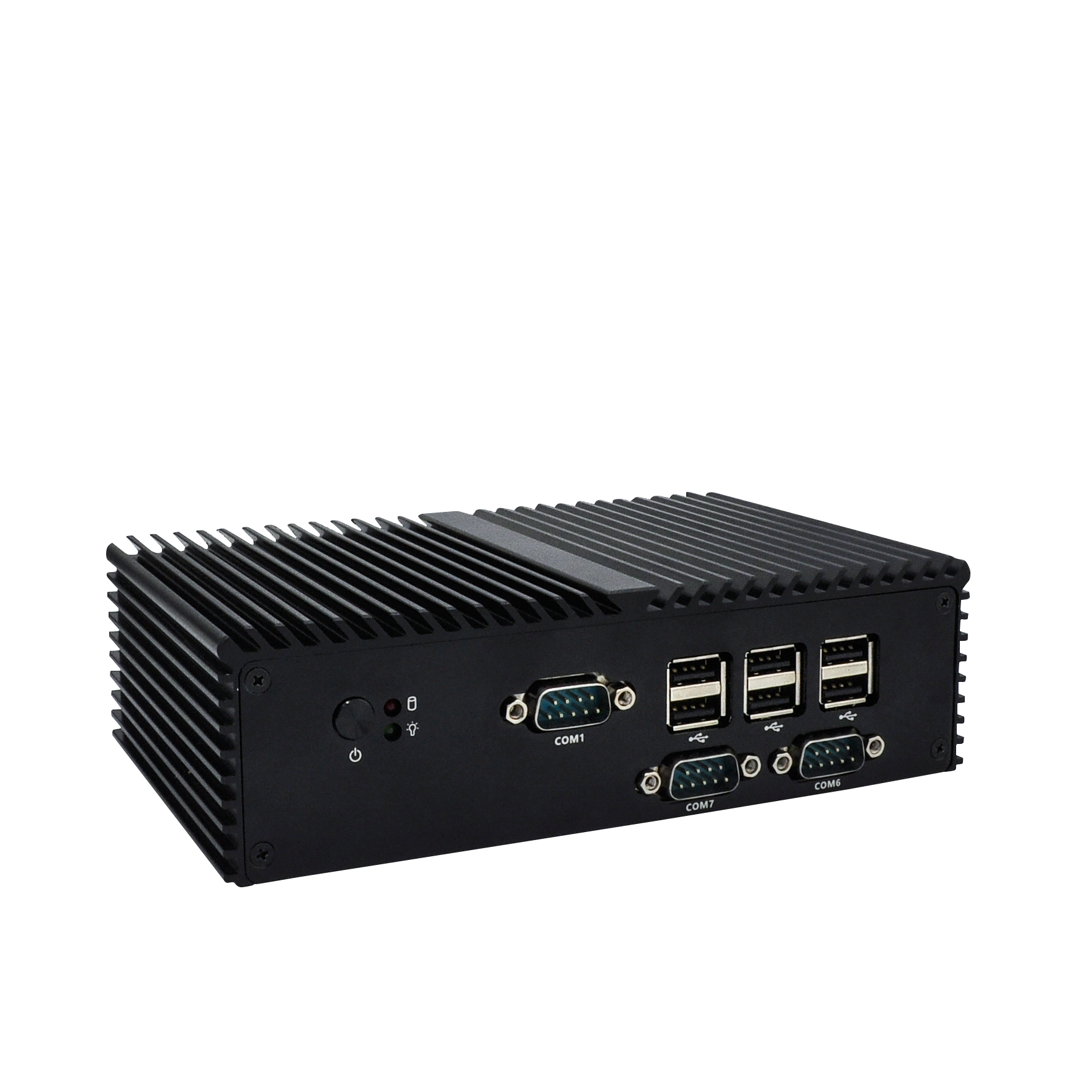 Sans ventilateur Mini Pc Soutien Baytrail-d/i/m Cpu 2 * usb 4 Ports Ethernet Mini Pc 1 * rj45/rs232 Ordinateur Embarqué