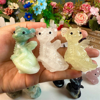 Statue de dragon en quartz rose sculptée en pierre précieuse naturelle, artisanat en cristal, thème amour, dragon volant en améthyste pour la décoration de la maison