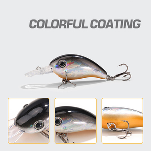Señuelo de Pesca Artificial de 40 mm y 6 g, Acción Flotante, Crankbait Pintado, Material ABS, para Trucha y Lubina - Product Image 3