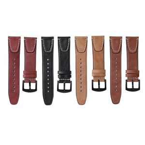 Correa de reloj de vaca de cuero genuino de liberación rápida de estilo Retro de lujo 20mm 22mm correas de reloj Vintage para Huawei <span class=keywords><strong>GT2</strong></span> Samsung <span class=keywords><strong>46mm</strong></span> - Product Image 5