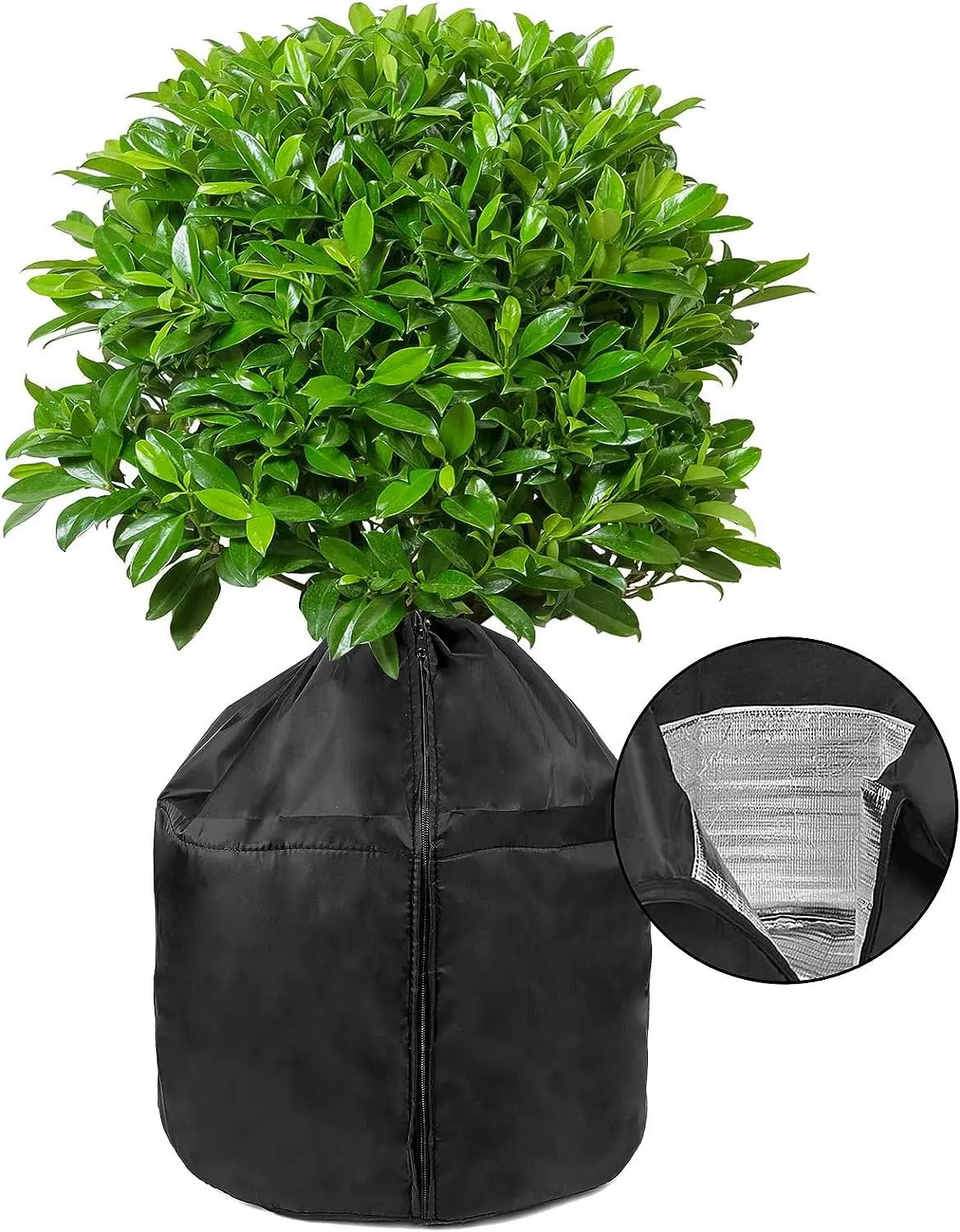 YA SHINE Lightweight foil liner Plant Freeze Protection Flower Pot Cover for Winter