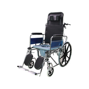 Hiroka Yasu Foldable Commode Wheelchair HJK-C609GCJ With Adjustable <b>Backrest</b> For Elderly And Disabled Mobility Aid - Product Image 2