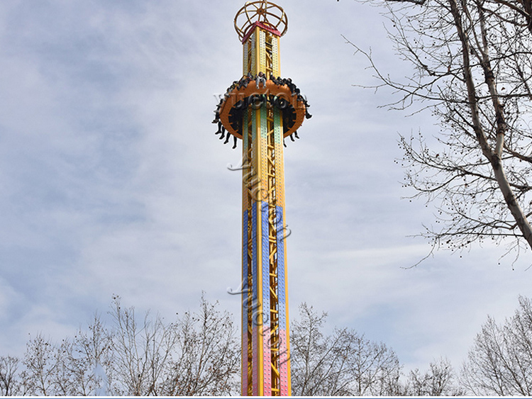 >>希尔骑23m自由落体塔自由落体塔是一种以旋转升降为主题的游乐设备