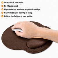 Tapis de souris ergonomique de luxe en cuir haut de gamme avec support magnétique pour le poignet, accessoires informatiques, forme et motif personnalisables, tapis de bureau