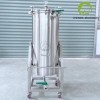 Réservoir de filtration post-extraction en acier inoxydable pour la séparation solide-liquide des extraits végétaux et botaniques