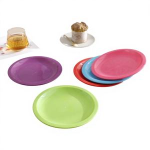 CASAMAX WL AA-2042-8 Platos de Plástico Coloridos de 8 Pulgadas para Fiesta de Navidad, Vajilla y Decoración Portátil - Product Image 1