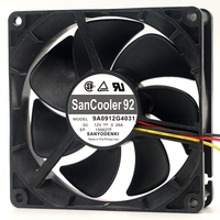 SANYO 9A0912G4031 DC12V 0,39A 90*90*25MM 9025 9CM Kipas Pendingin Aksial Sasis Bantalan Bola Ganda Baru Asli