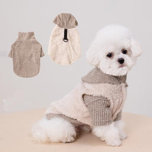 Vêtements pour chien d'automne et d'hiver transfrontaliers, sweat à capuche pour animaux de compagnie, ensemble deux pièces avec boucle de traction, <span class=keywords><strong>Chihuahua</strong></span>, <span class=keywords><strong>petit</strong></span> ours - Product Image 1