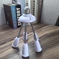 10cm 30cm 50cm EU Plug to E27 AC 110-220V 3A E27 Light Lamp Bulb Holder Flexible Extension Converter Switch Adapter Socket