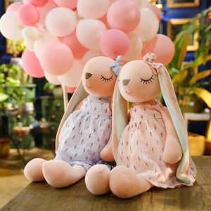 Coniglio simpatico e creativo peluche peluche peluche peluche morbido e con orecchie a Lop bambola di compleanno regali di compleanno per ragazze giocattoli per bambini - Product Image 4