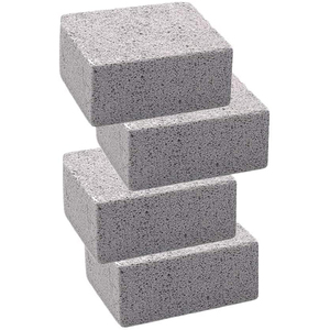 Lot de 4 pierres <span class=keywords><strong>ponce</strong></span> robustes pour nettoyer les grilles de barbecue, ensemble de briques détachantes pour les taches de barbecue, portables et faciles à nettoyer - Product Image 2