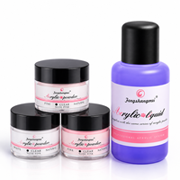 Kit de Gel UV Acrylique Professionnel EA pour Ongles, Base Coat, Vernis Transparent, Liquide Acrylique Respectueux de l'Environnement, Certifié MSDS 2