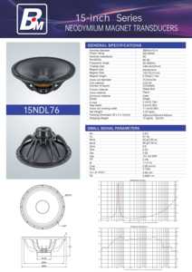 Altoparlante Professionale Passivo <span class=keywords><strong>P</strong></span> Audio BM da 15 Pollici OEM 15NDL76, Attrezzatura DJ all'Ingrosso - Product Image 5