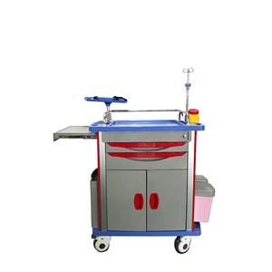 <strong>Hospital</strong> Crash Cart Manufacturer OEM Customizable Emergency <strong>Trolley</strong> With ABS Drawers Power Socket Waste Bins Document Holder - Product Image 2