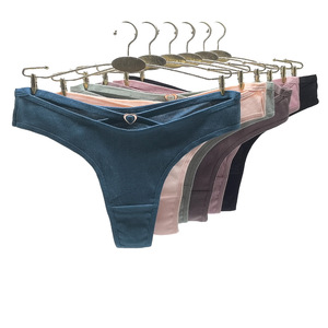 Slip Tanga Sexy da Donna Taglia Europea, Comodo e Altamente Elastico, in Cotone a Costine, Vendita all'Ingrosso - Product Image 2