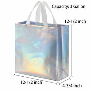 Wholesale Custom Glossy Reusable Grocery High Quality Large Non-Woven Tote Shopping Bags - Product Image 3