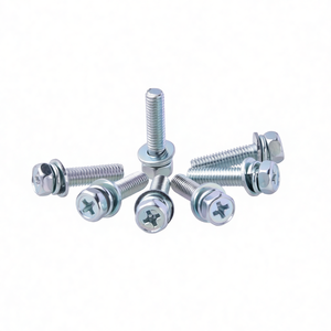 Conjuntos de Pernos Hexagonales con Ranura Cruzada GB9074.13 de Acero al Carbono de Alta Calidad con Arandela de Bloqueo con Resorte y Arandela Plana - Product Image 2