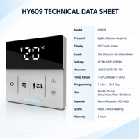 Thermostat intelligent Tuya Wifi programmable, produits pour la maison intelligente, chauffage au sol radiant, système de chauffage domestique pour maison