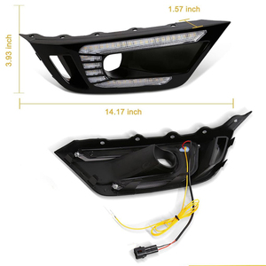 Đèn chạy ban ngày <span class=keywords><strong>LED</strong></span> cho Ford Ranger Raptor 2022 2023 2024, đèn sương mù hai màu, đèn chạy ban ngày (DRL) với bóng đèn <span class=keywords><strong>LED</strong></span>, dây nối đèn sương mù - Product Image 5