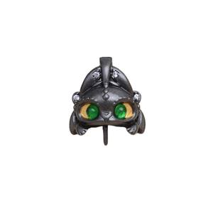 Accessoire de bijouterie en argent S925 pour perles DIY, pendentif sans dents de dessin animé à sertir vide 10-11mm, pour perles de 3mm, lot de 6059 avec boucle, emballé en sachet - Product Image 5