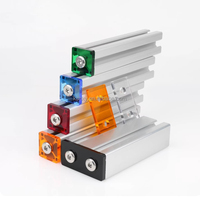 Profilé en aluminium extrudé série 6000 8144 15x15 à rainure en T, fabriqué en Chine, pour établi, étagère de robot, découpe personnalisée de 15 à 80 mm