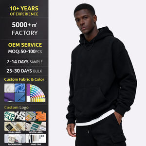 Sudadera con Capucha de Manga Larga con Logotipo Personalizado 2026, Sudadera Holgada Estilo Urbano, Sudadera con Capucha Vintage Lavada al Ácido al por Mayor para Hombre - Product Image 4