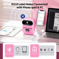 Phomemo M110 Mini imprimante d'étiquettes thermique portable sans fil pour entreprise Étiqueteuse portable